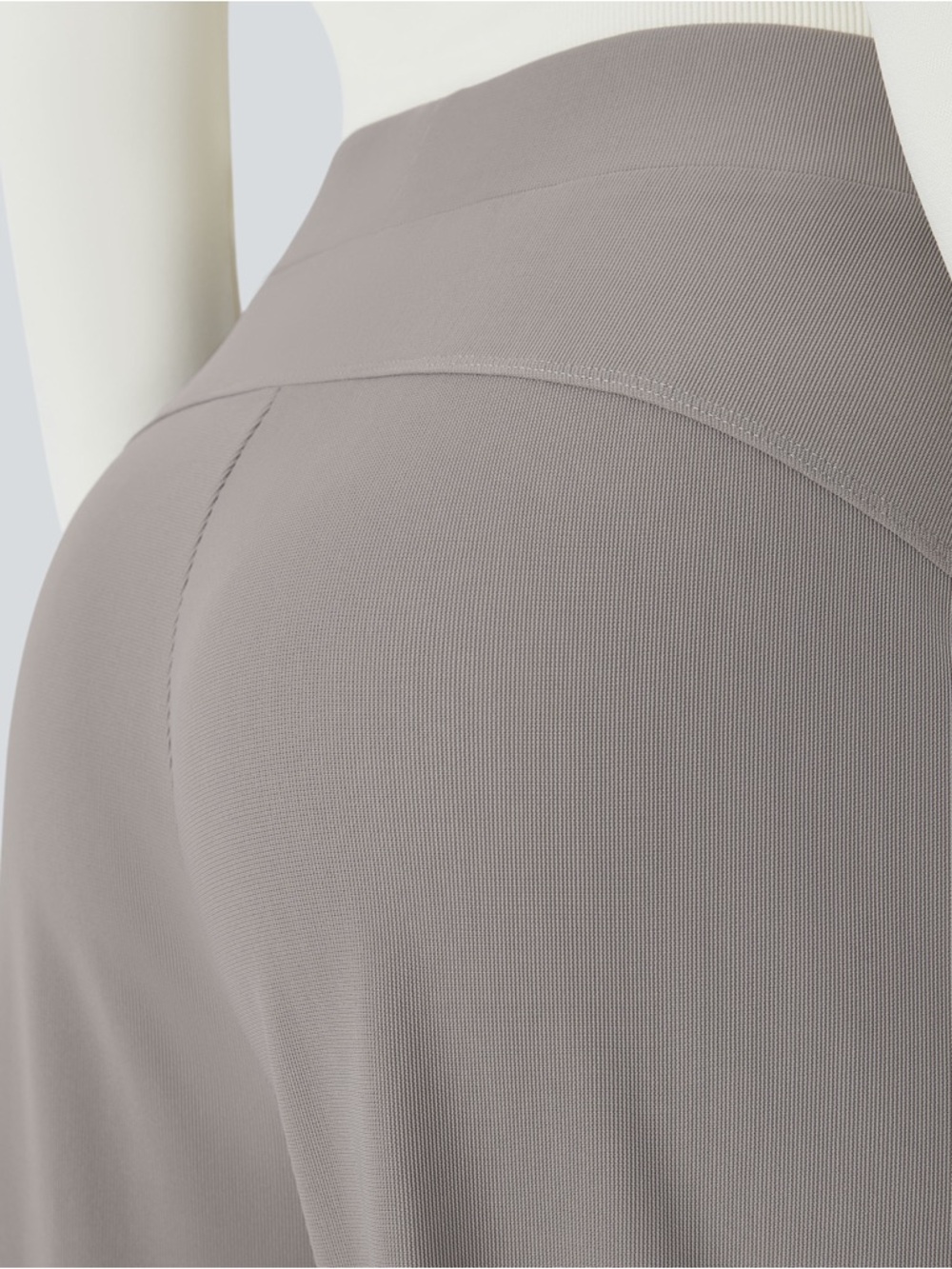 NWT Halara Flex™ MicroWaffle Wide Leg Work Pants Small Regular Taupe Gray - Picture 8 of 9